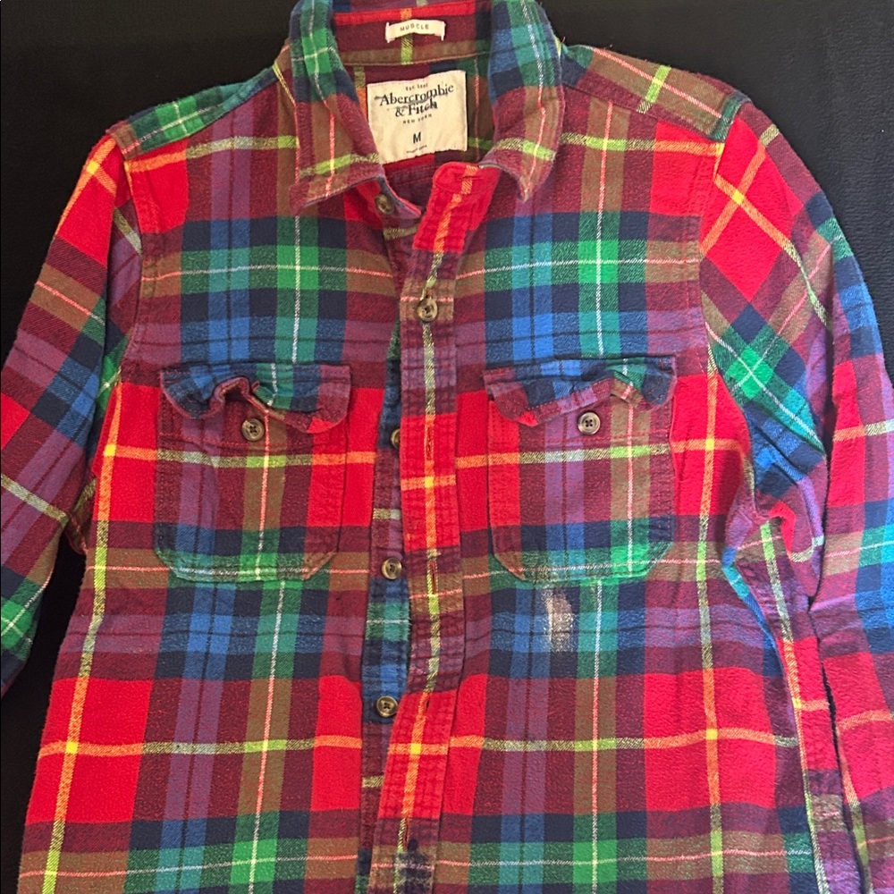 Abercrombie & Fitch Vibrant Plaid Shirt